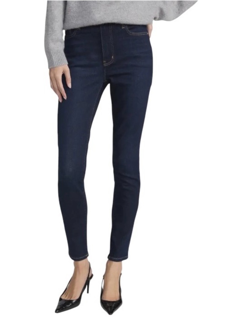 Frame Denim Dark Indigo Le Skinny de  Jeanne Crop Jeans Size 29